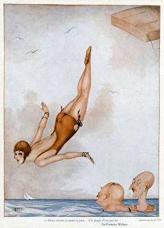 Admiration Gallery: Woman Diver 1929