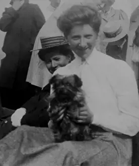 Woman with dog