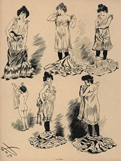 Stages Prints: Woman Dressing