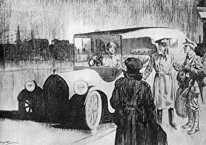 Woman driver transports soldiers to accommodation in London