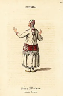 Fringe Prints: Woman of the Erzya Mordvins, 18th century