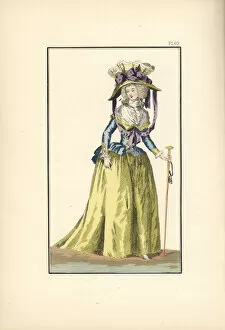 Bodice Collection: Woman in the fashion of 1788