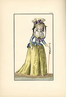 Woman in the fashion of 1788 Woman in the fashion of 1788