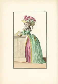 Woman in the fashion of 1788