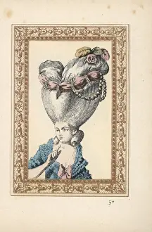 Flea Prints: Woman in the Flea hairstyle