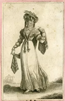Images Dated 14th July 2016: Woman in Georgian style costume