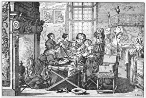 Child Birth Prints: Woman Giving Birth 17Thc