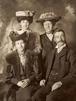 Fur Trimmed Collection: A Woman, her husband and her two sisters