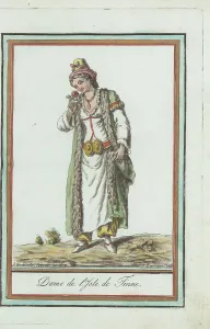 Sleeveless Prints: Woman of the island of Tinos, Ottoman Empire