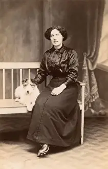Woman with Jack Russell