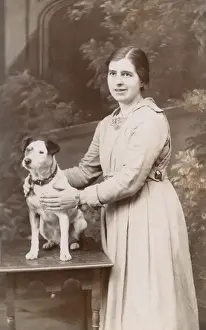 Woman with Jack Russell