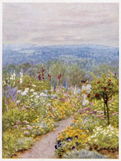 Kentish Gallery: Woman in a Kent Garden