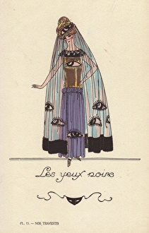 Mascara Gallery: Woman in kohl eye costume