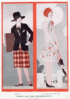 Images Dated 23rd July 2021: The woman on the left belongs in Chelsea, while the one on the right comes from The