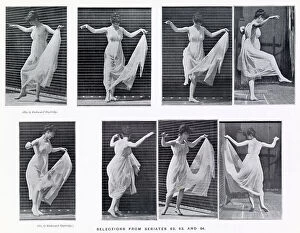 Motion Collection: Woman in a long dress turning, etc. first of two Date: 1887
