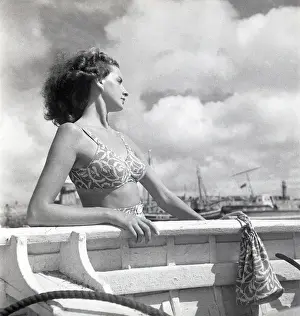 Woman looking out to sea