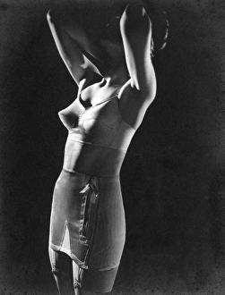 Images Dated 28th February 2012: Woman modelling underwear