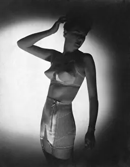Woman modelling underwear