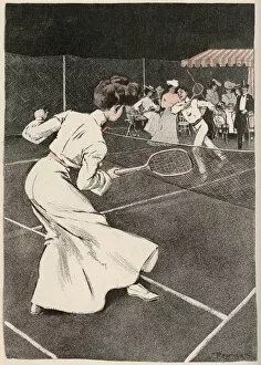 Sport Collection: Woman Plays Tennis 1903