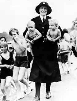 Woman police officer Annie Matthews, Hyde Park, London