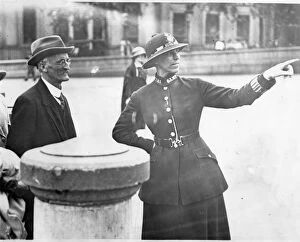 Woman police officer Beatrice Wills on duty, London