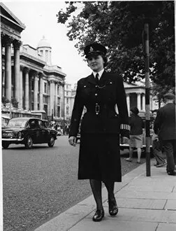 Armbands Gallery: Woman police officer on duty in Central London