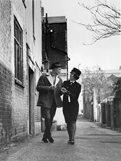 Woman police officer on duty in London