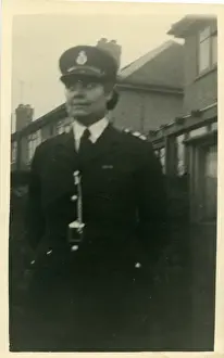 Bather Prints: Woman police officer on duty in a London street