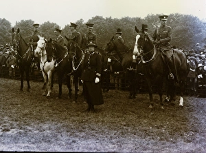 Woman police officer on duty for a parade