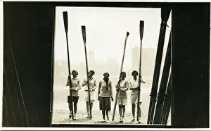 Woman police officer Ivy Cook in rowing team