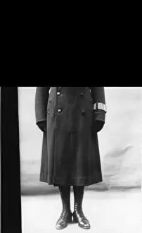 Overcoat Prints: Woman police officer in overcoat, London