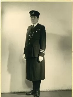 Woman police officer in portrait photo