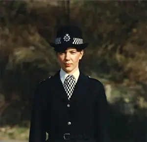 Woman police officer in uniform, London