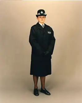 Woman police officer in uniform, London