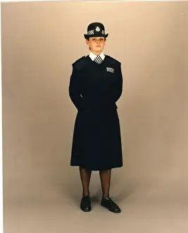 Woman police officer in uniform, London