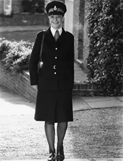 Woman police officer in updated uniform, London