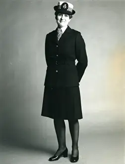 Woman police officer in updated uniform, London