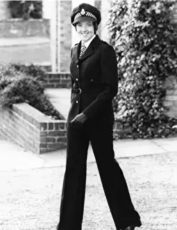 Woman police officer in updated uniform, London
