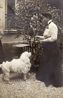 Woman with Poodle