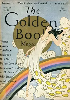 Rain Bow Prints: Woman and rainbow magazine cover
