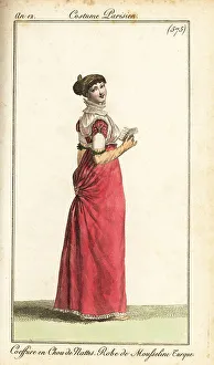 Chiffon Prints: Woman reading a newspaper, Paris, 1804
