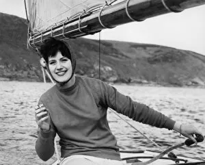 Images Dated 18th November 2016: Woman on a sailing boat