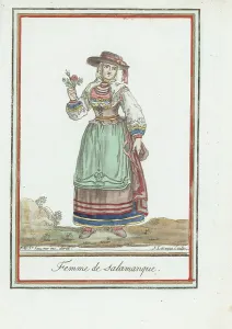 Salamanca Prints: Woman of Salamanca, Kingdom of Leon, Spain