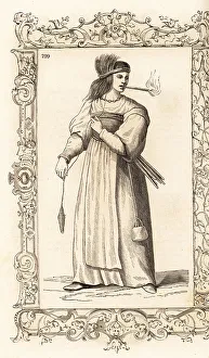 Thread Prints: Woman of Scandinavia, 16th century