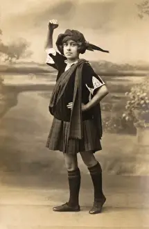 Fling Prints: Woman in Scottish fancy dress