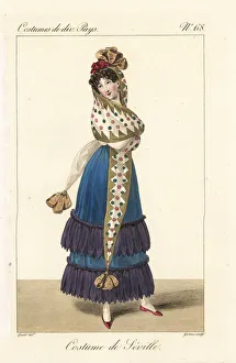 Seville Collection: Woman of Seville, Spain, 19th century
