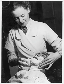 Stick Collection: Woman Shaving Man