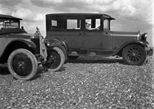Woman sitting in a car
