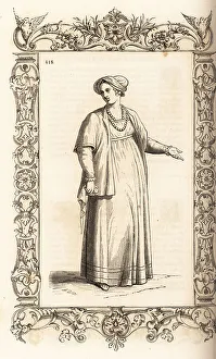 Dalmatia Prints: Woman of Slavonia or Dalmatia, 16th century