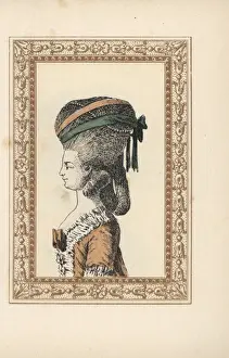 Woman in the sleeping dog hairstyle